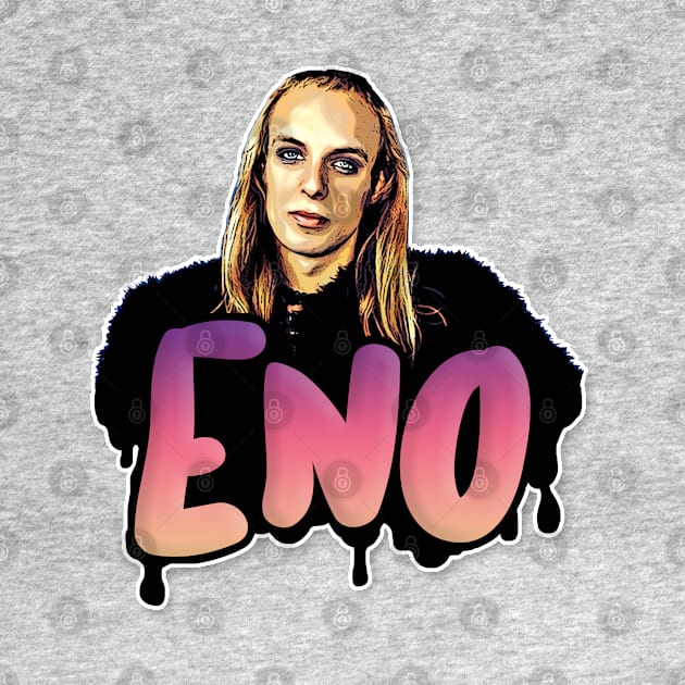 Brian Eno Retro/Glam Graphic Typography Design by DankFutura